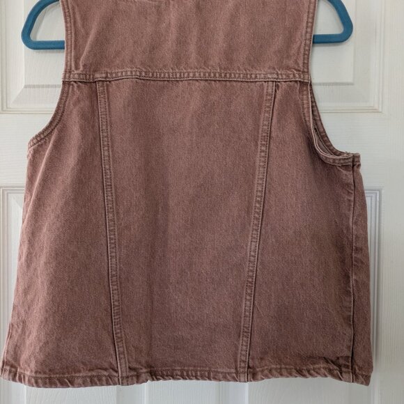 Universal Thread - Pink Jean Vest - Medium - Picture 2 of 3